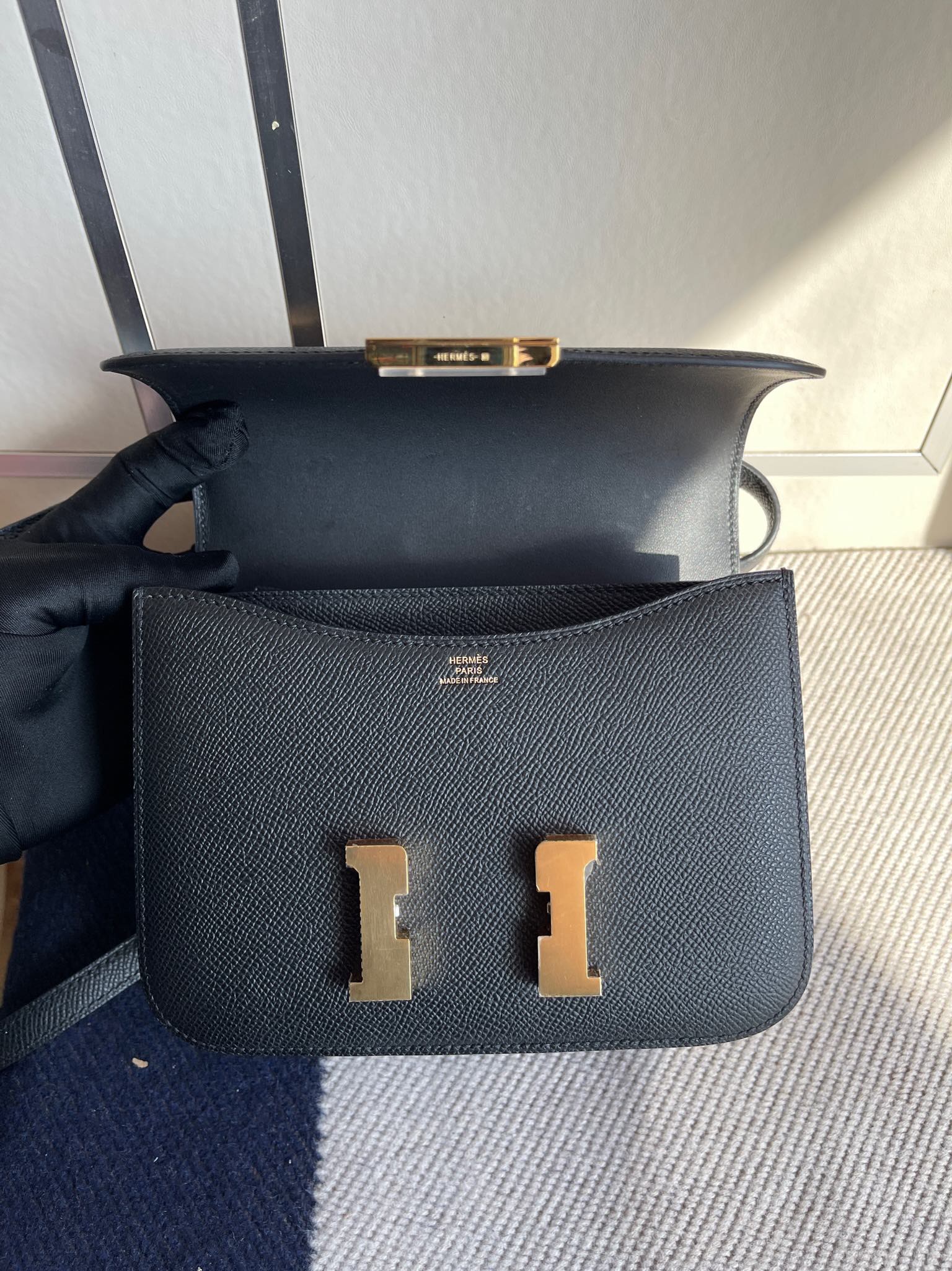 에르메스 콘스탄스18 블랙 금장 앱송